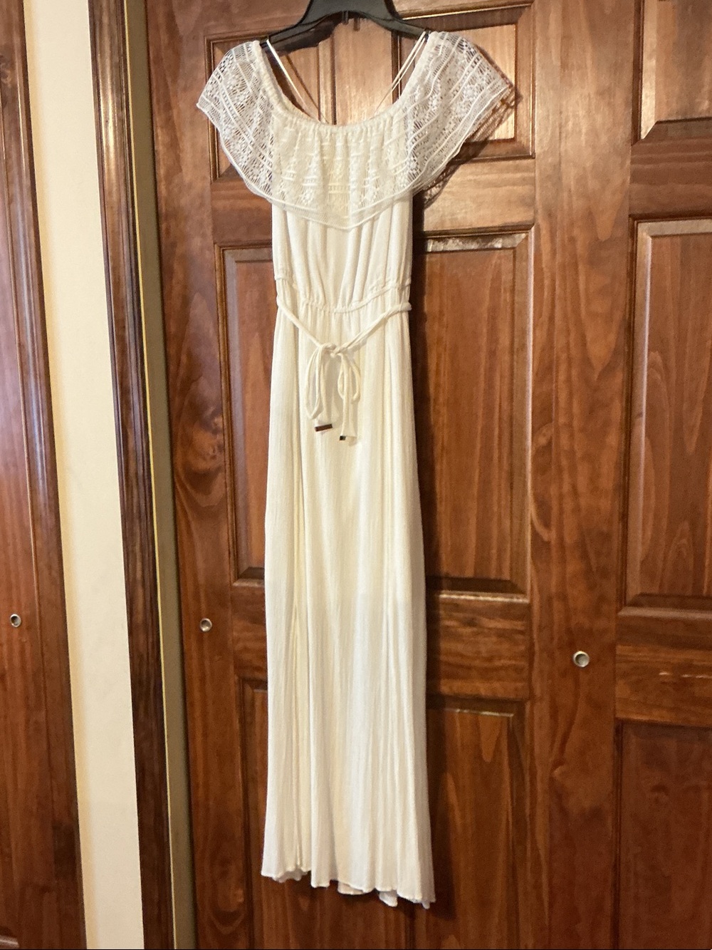 Apt. 9 Ivory Lace Yoke Maxi Dress
